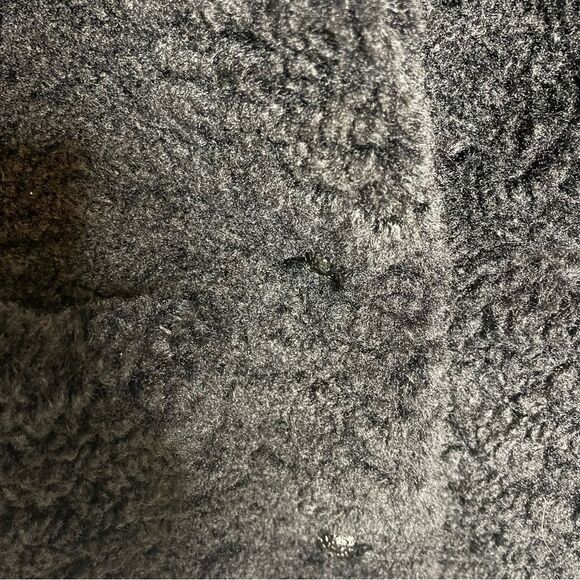 $498 ZADIG &VOLTAIRE WOMEN'S JACKET/ COAT TEDDY SOFT Fleur Soft Black NWT - Picture 9 of 15